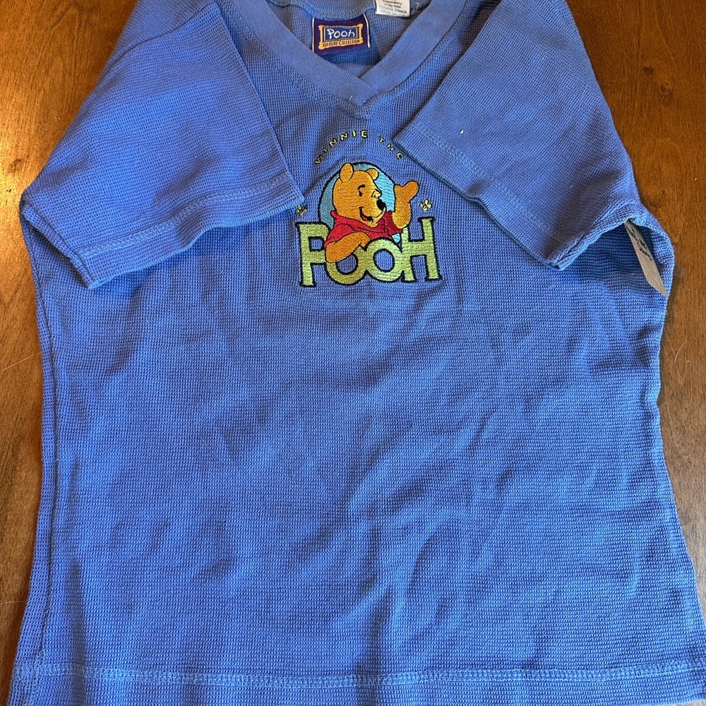 Disney Blue Winnie the Pooh Short Sleeve Tee